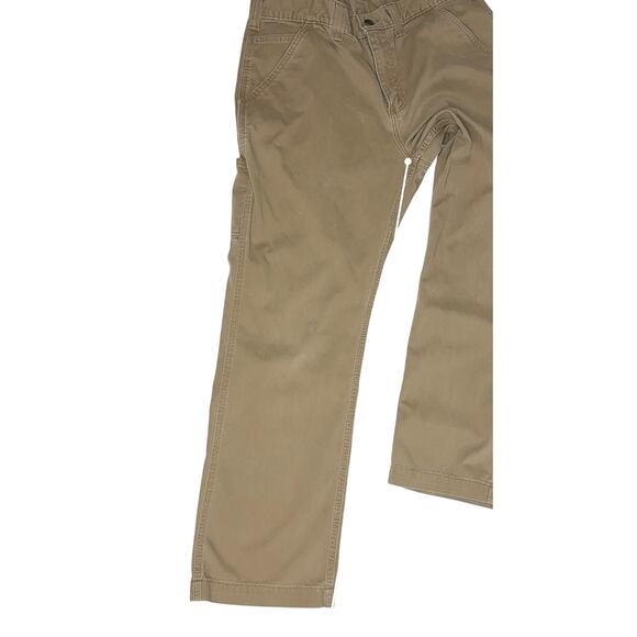 Carhartt B324 Relaxed Fit Carpenter Khaki Work Pants 36x30 Twill Utility Canvas - Picture 6 of 10